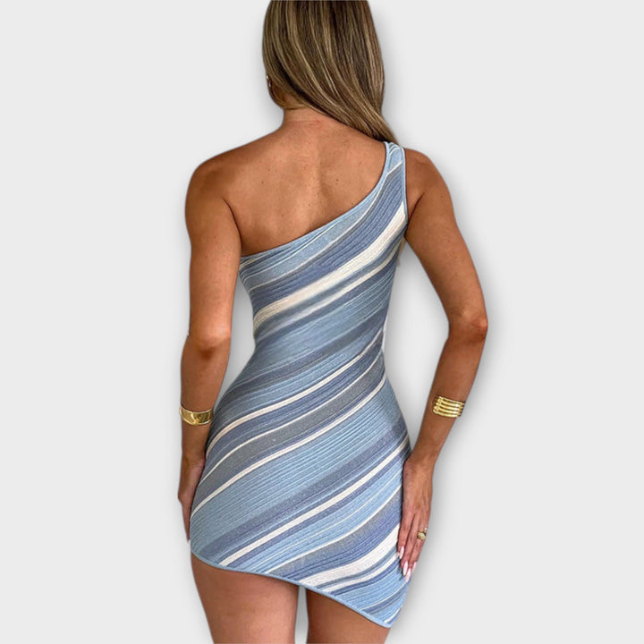 Kira - Trendy Mini Obleka na En Rame