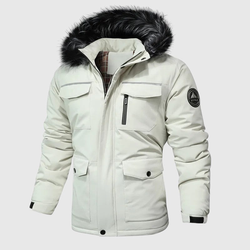 Marek – Padded jacket with a hood and functional details