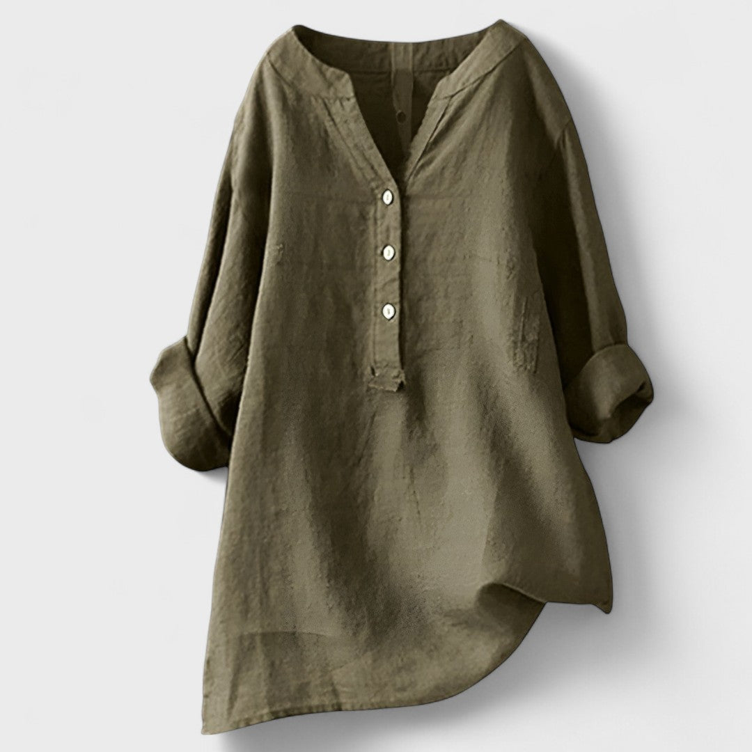 Freja - Udobna Srajca s Gumbi