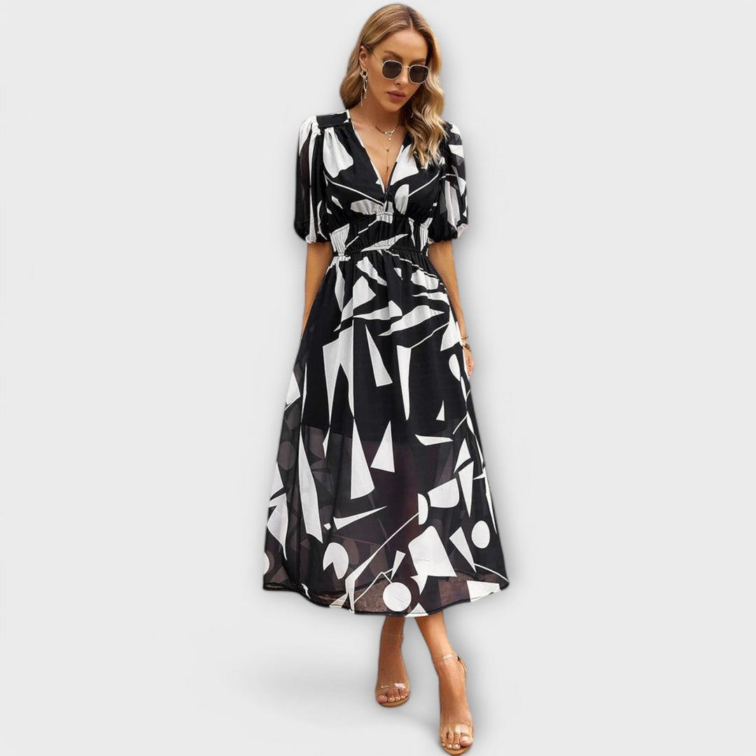 Mathilda - Stilske Midi Obleke