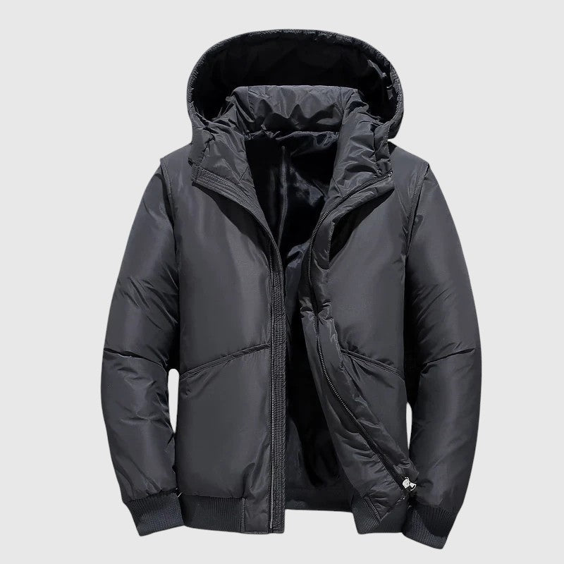 Josef - Prešita bunda s kapuco in odporna obdelava