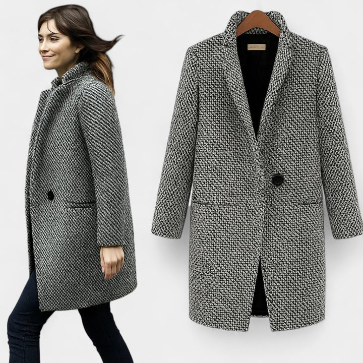 Maja – Dolg karirast plašč s pasom