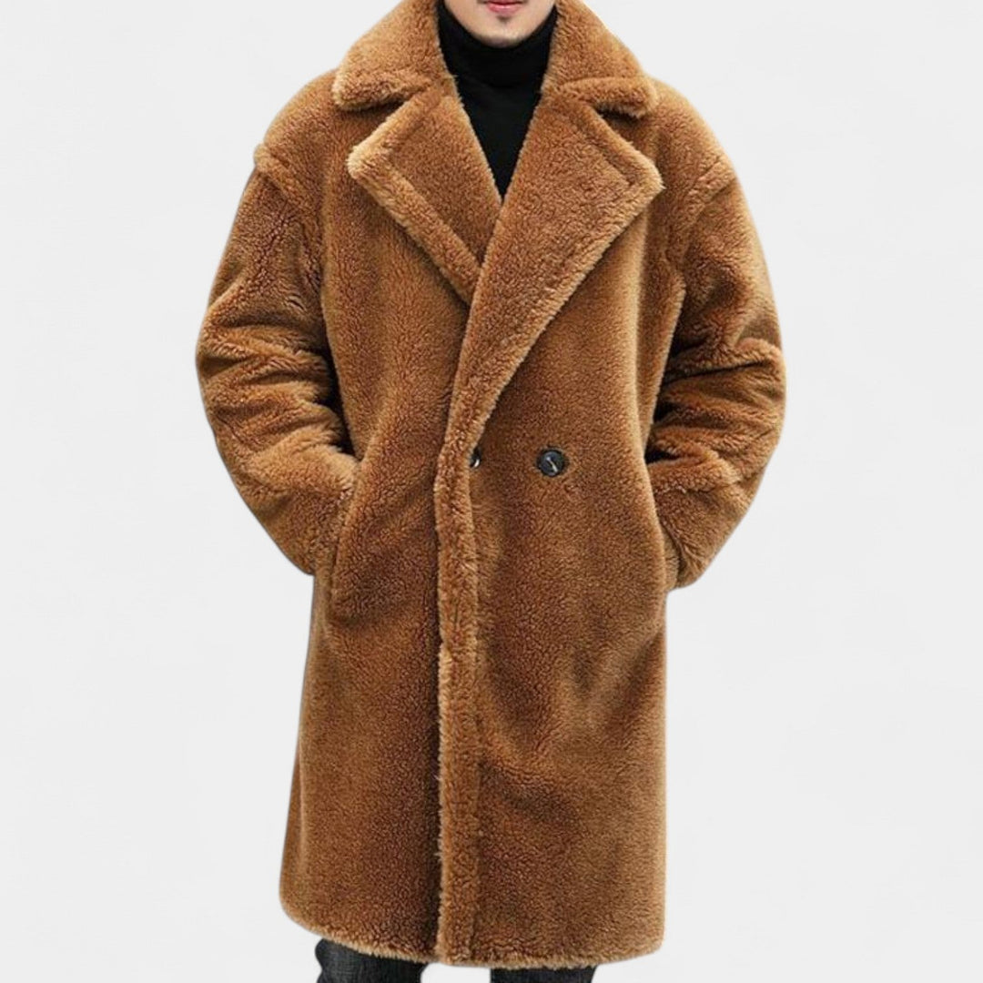 Patrik – Zimski teddy plašč s klapo