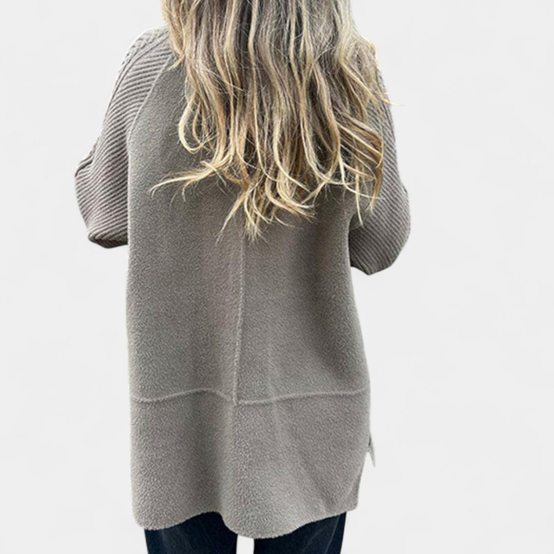 Majda - Srednje dolg plašč z dvojnim zapenjanjem