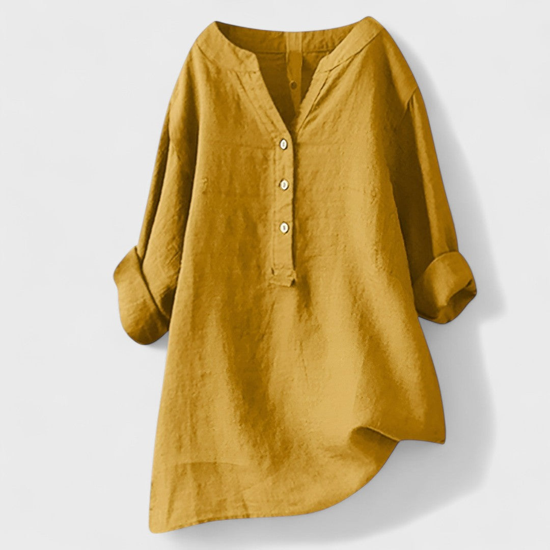 Freja - Udobna Srajca s Gumbi